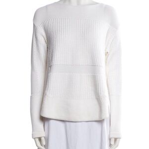 Helmut Lang | Side Slit Paneled Fine
Heavy Knit Sweater